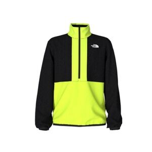 The North Face Kids Black and Neon Yellow Jacket